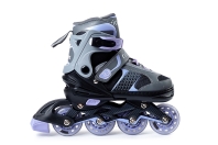 Velum ролики (алюм. рама) (S (30-33); Колесо: 64 мм; Цвет: Фиолетовый / Черный  (УТ-00018626))