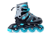 Velum ролики (алюм. рама) (S (30-33); Колесо: 64 мм; Цвет: Голубой / Черный  (УТ-00018624))