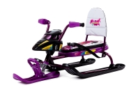 Snowpatrol (СНД2) (Упак 1 шт) (Цвет рамы: Сиреневый (Пинк СНД2/ПН2); Цвет пласт.: Черный / Розовый)