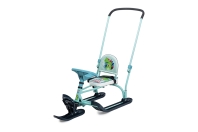 Twiny (TW2+) со спинкой и толкателем (Упак 1 шт) (Цвет рамы: Мятный (TW2+/Д принт сидение с супергероем); Цвет пласт.: ; Темно-Синий)