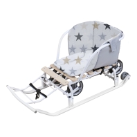 Сиденье мягкое для санок (СС2) (Цвет:  (СС2/3В Звездочки))