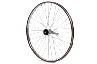 Обод 28" в сборе, задний (хром) (1 ск. нож. торм.) 