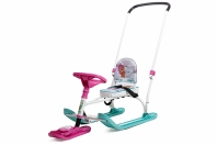 Twiny (TW2+) со спинкой и толкателем (Упак 1 шт) (Цвет рамы: Мятный (TW2+/ЗМ принт с забавными медвежатами); Цвет пласт.: ; Темно-Синий)